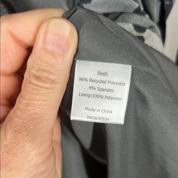 41 Hawthorn Gray Ruched Sundress V-Neck Flutter Sleeve - Picture 8 of 8